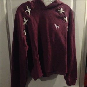 Victoria Secret Pink Crop Hoodie